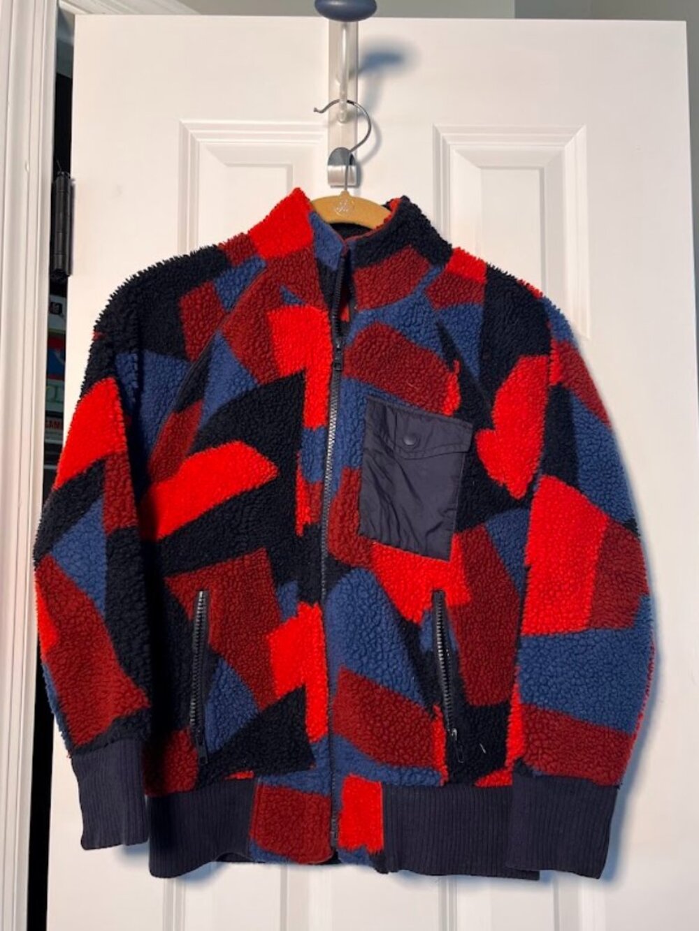 GapKids Full Zip Fuzzy Plush Fleece Jacket